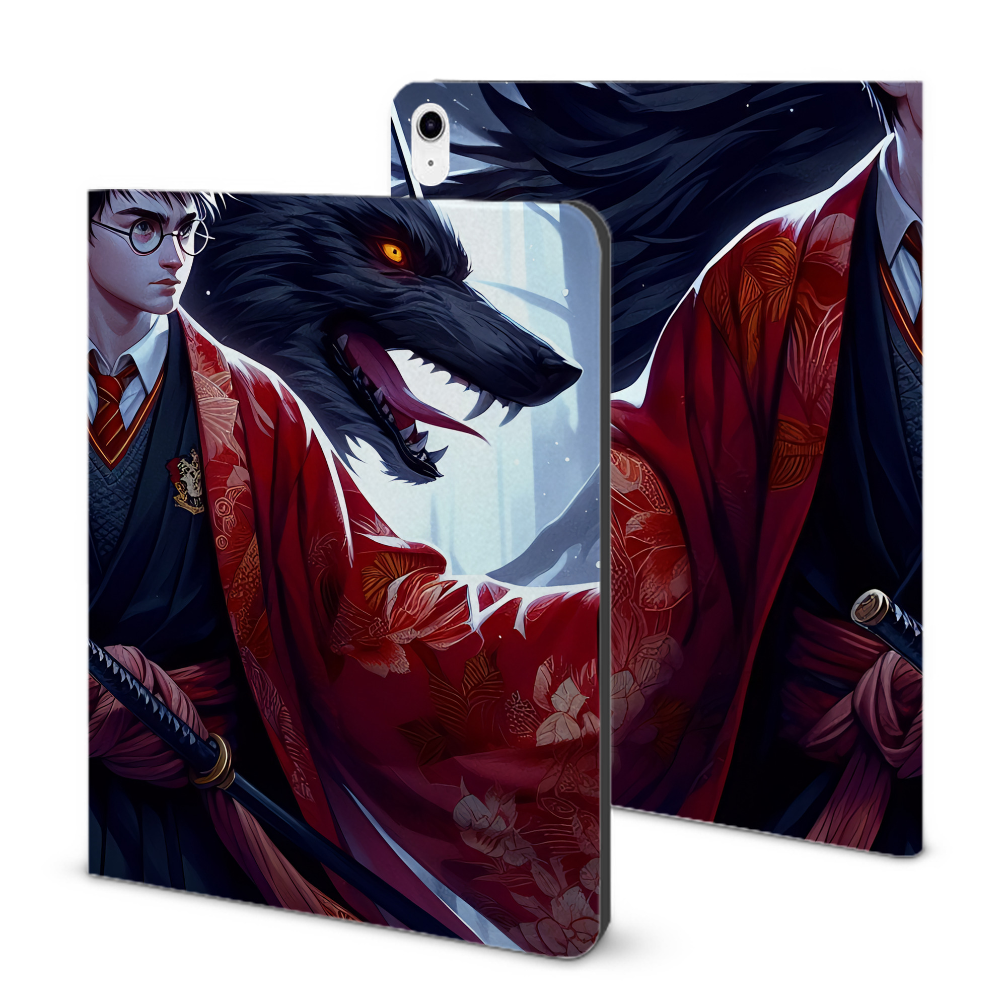（画像用） Harry Potter ハリー・ポッターシリーズ IPad ケース ブック型 PUレザー TPU 耐衝撃 軽量 薄型 ペン収納なし 全面保護 IPad 各モデル対応